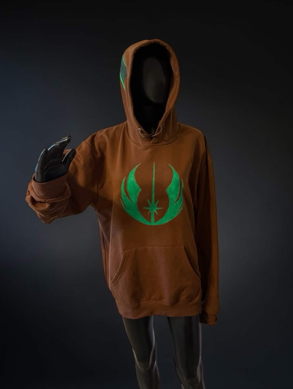 Custom Hand Painted Jedi Master Yoda Hoodie